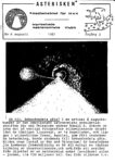 Asterisken* 1981, Nr 6 augusti, årgång 3. Omslags sida.