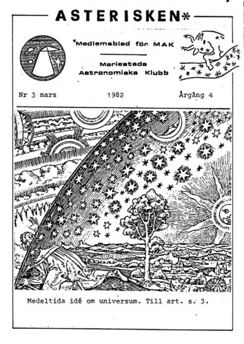 Asterisken* 1982, Nr 3 mars, årgång 4. Omslags sida.