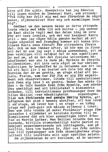 Asterisken* 1982, Nr 3 mars, årgång 4. Sida 4.
